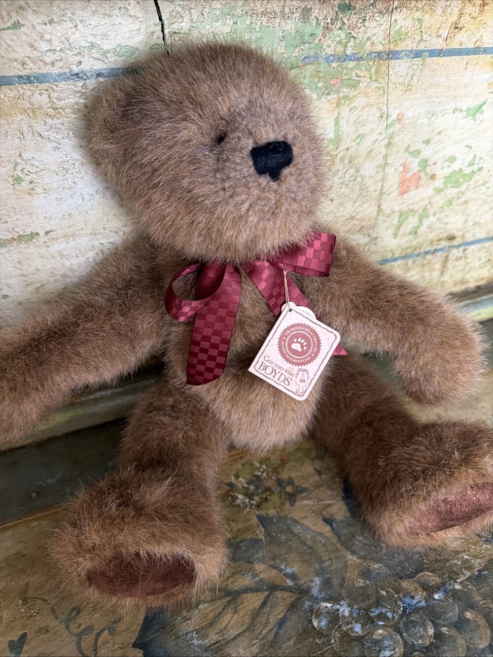 Boyds Bears Jeremiah J Woodsley Artisan Series Plush 92002-03 Teddy Bear Plushie